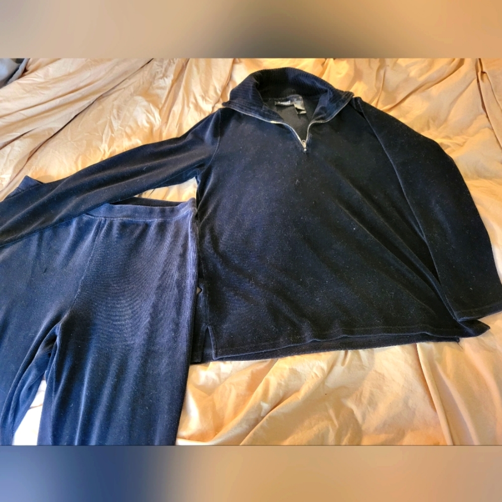 Liz Claiborne Velour Track Suit